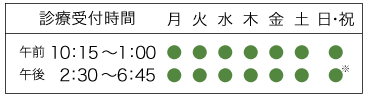 福岡市博多区　藤本眼科 スケジュール